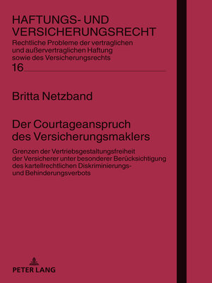 cover image of Der Courtageanspruch des Versicherungsmaklers